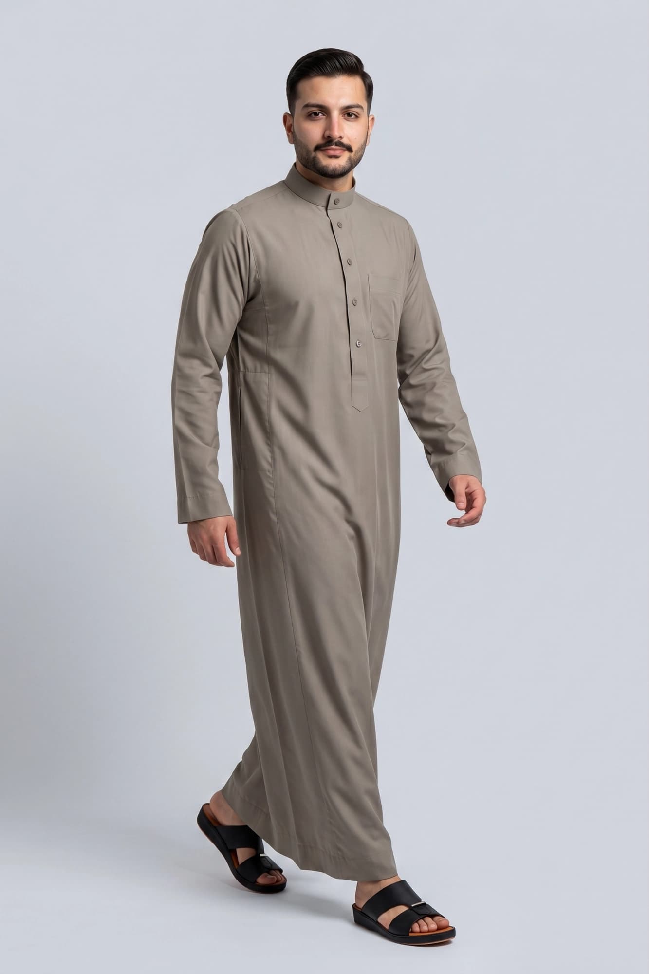 China Wool Forgotten Brown Saudi Thobe